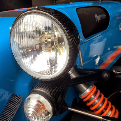 New headlight glass fitted - carbon headlight now like new New headlight glass fitted - carbon headlight now like new