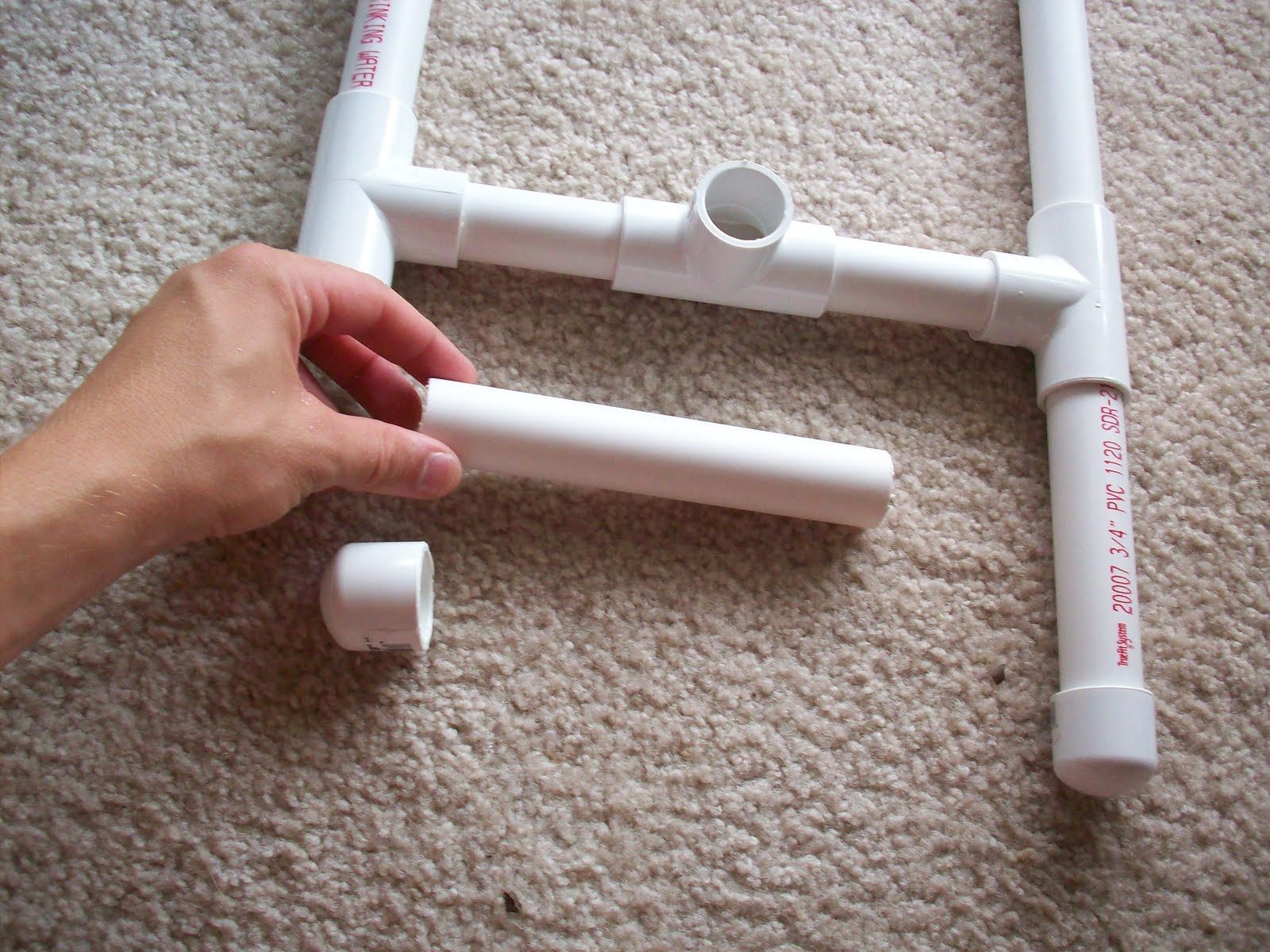 Turning a House into a Home {creating beauty on a budget} PVC Pipe