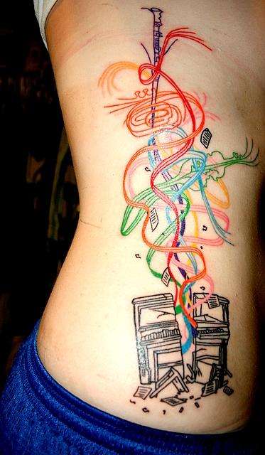 music tattoo. Music Tattoo Designs