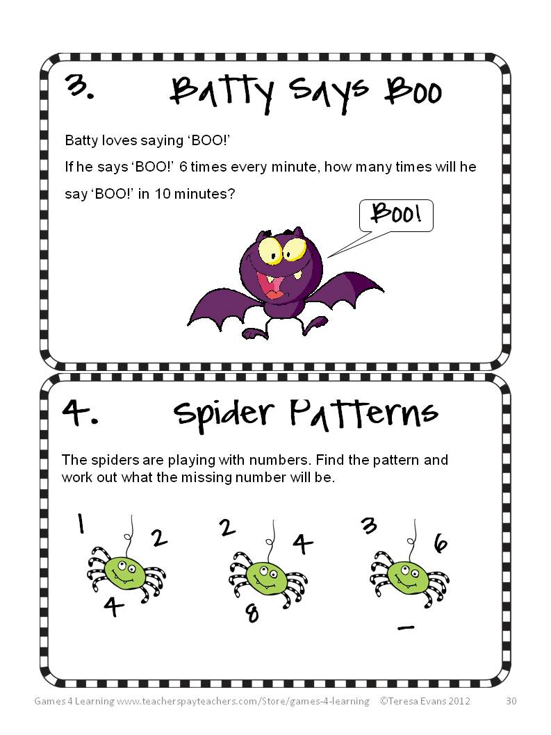 Fun Games 4 Learning: Halloween Math Fun!