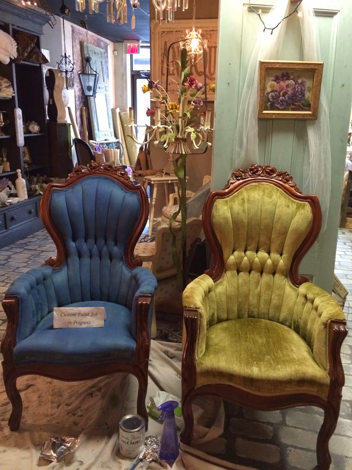 Maison Decor How to Paint Velvet Chairs with Chalk Paint by Annie Sloan