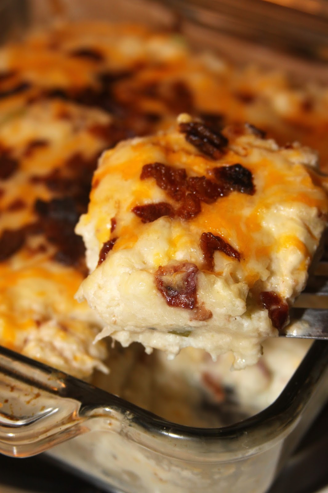 For the Love of Food Bacon Lover's Loaded Cauliflower Casserole