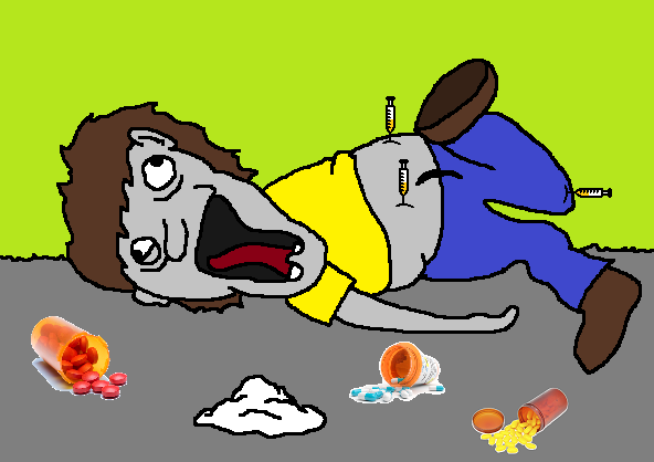 Image result for Drug Overdose CARTOON