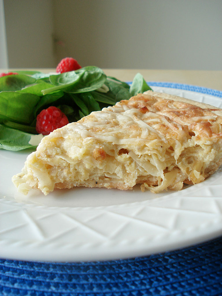 Sweet Treats & Healthy Eats Caramelized Onion and Swiss Cheese Tart