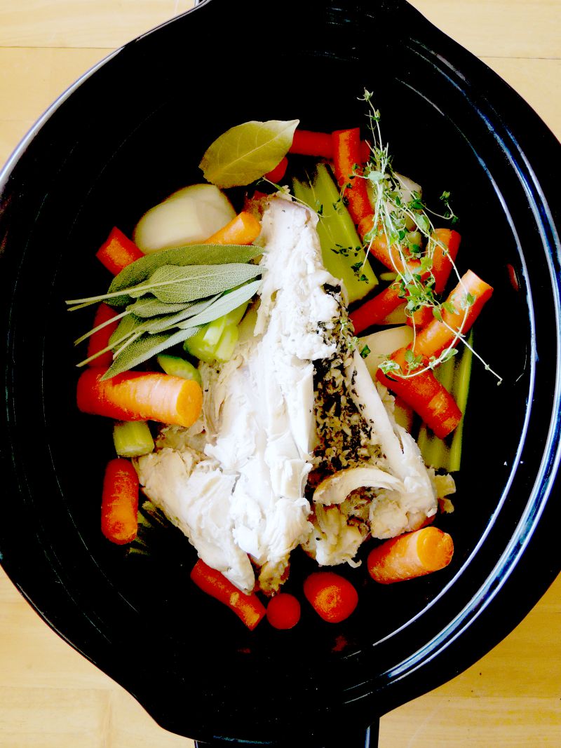 Slow Cooker Chicken Stock Bobbi's Kozy Kitchen