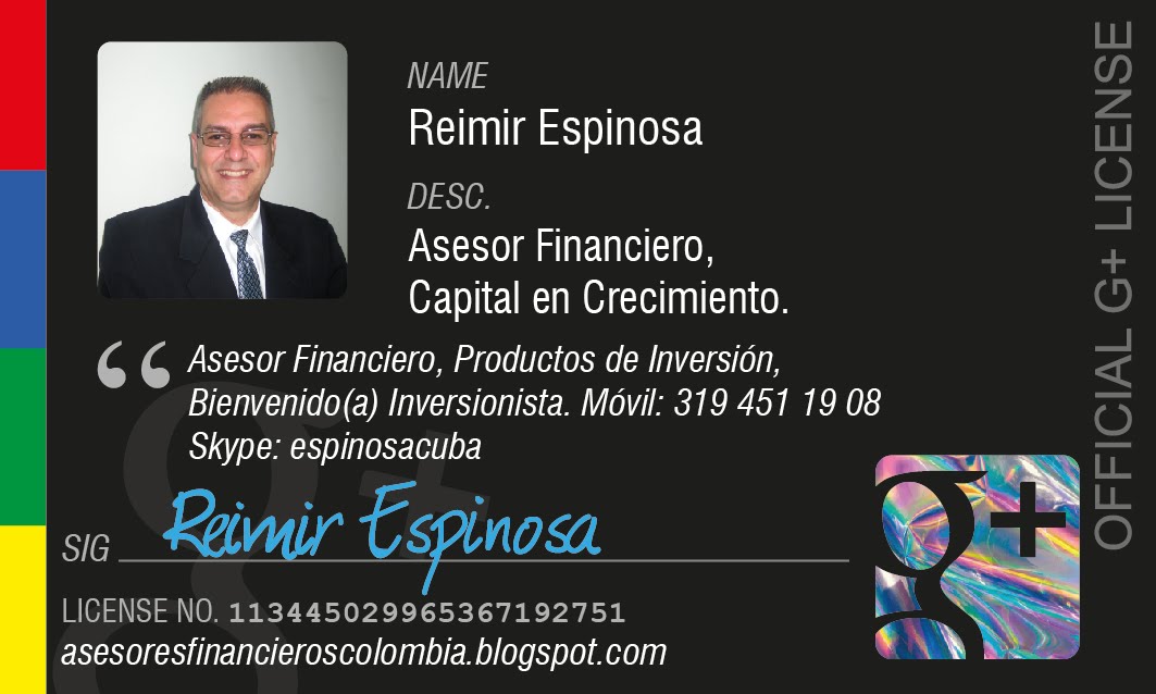 Bussines Card - Wealth Manager.