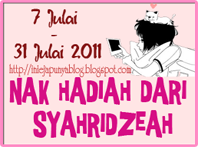 nak hadiah dari SyahRidzeah