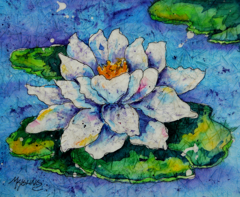 Martha Kisling Art With Heart : Water Lily Pad Batik