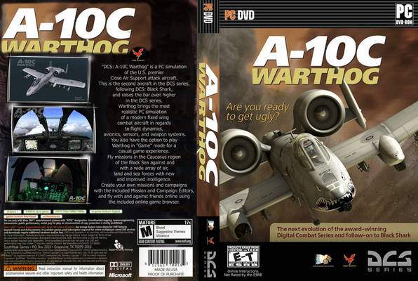 PC Games CD Cover: A-10C Warthog