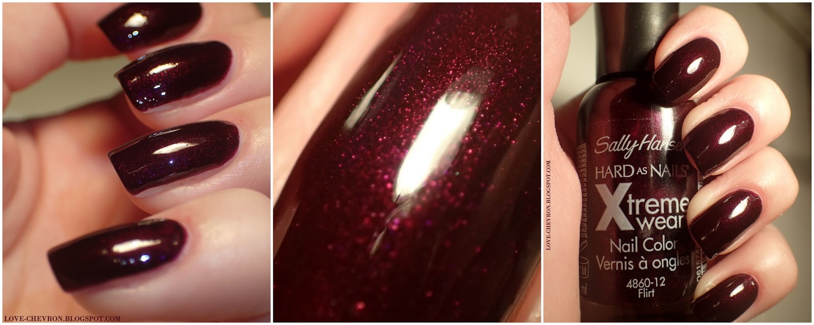 Love Chevron Manicure Wykonany Zwyklym Lakierem Do Paznokci