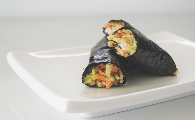 healthy nori roll lunch