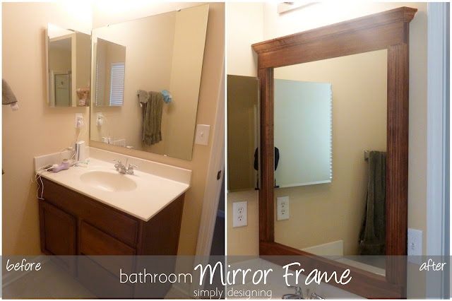 bathroom mirror before and after small | Bathroom Mirror Re-Vamp {Part 2} | 27 |