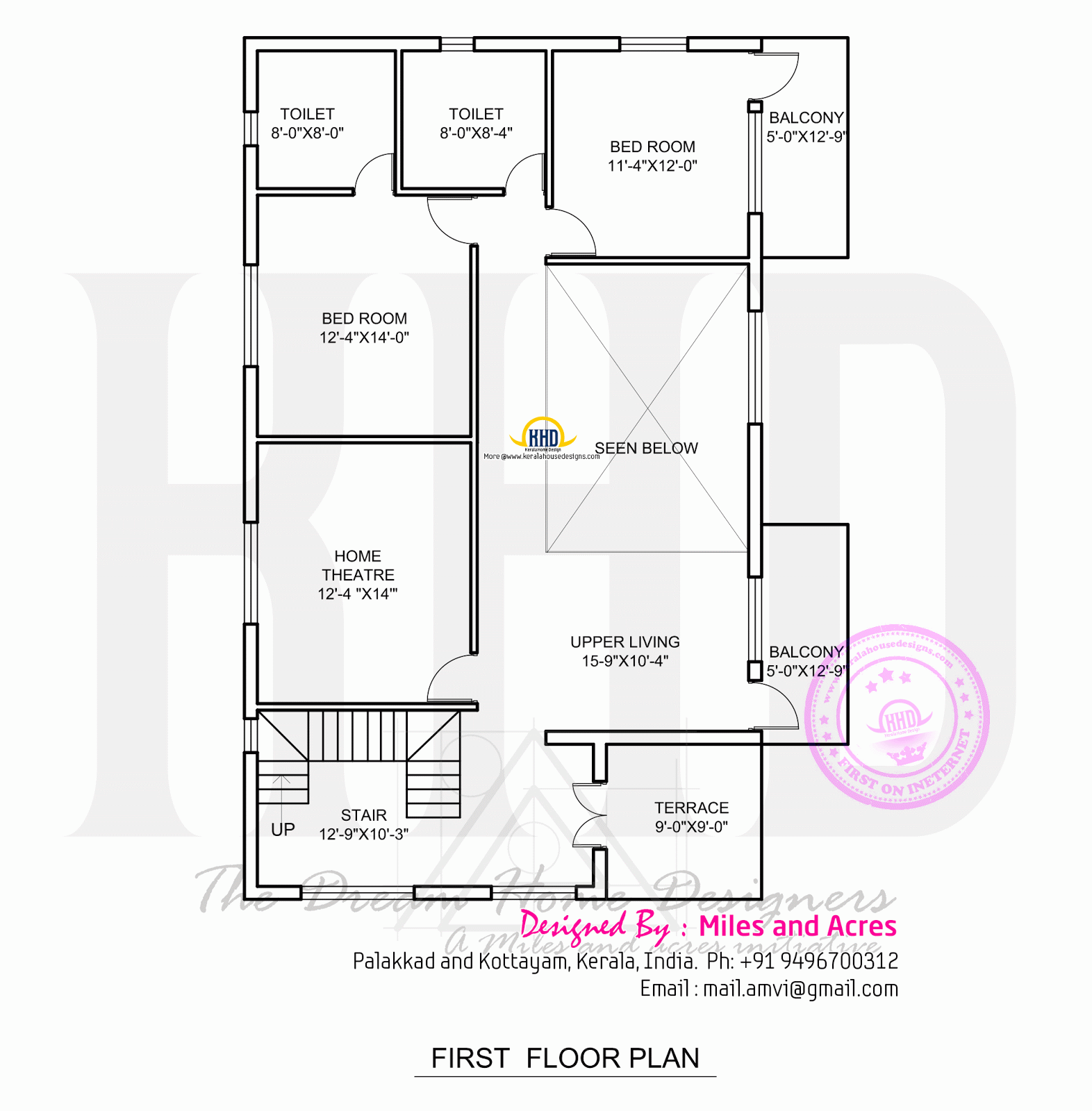 Wide flat roof house with floor plan | Kerala home design | Bloglovin’