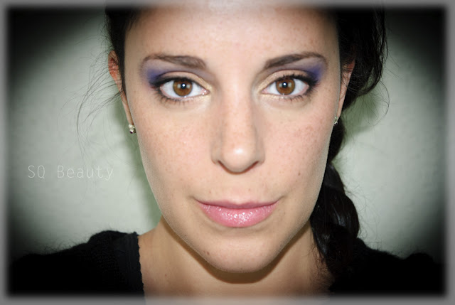 Look de día intenso para ojos marrones, dorado, morado Intense day makeup for brown eyes, gold, purple, Silvia Quirós