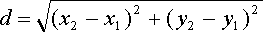 Distance between Two Points in XY Plane in Java