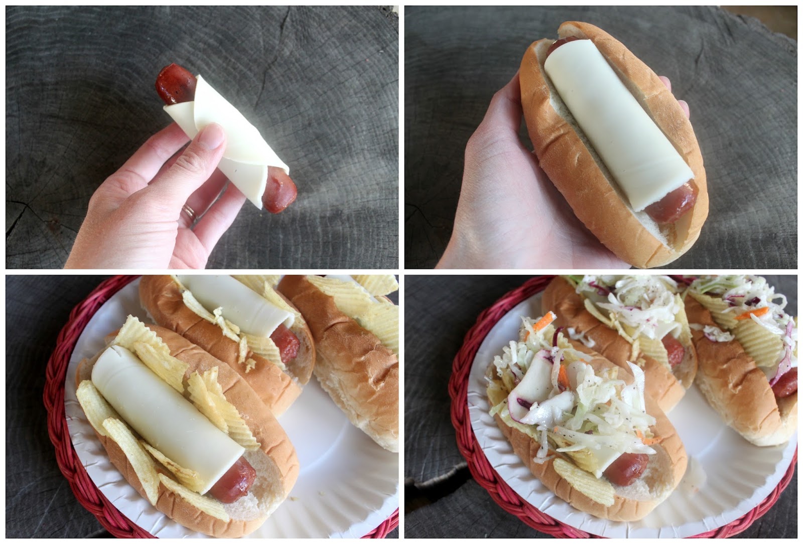 EAT+SLEEP+MAKE FOOD Slaw Dogs and Vinegar Coleslaw Recipe