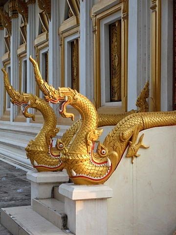 Makara at Wat ThatPhun, Vientiane, Laos