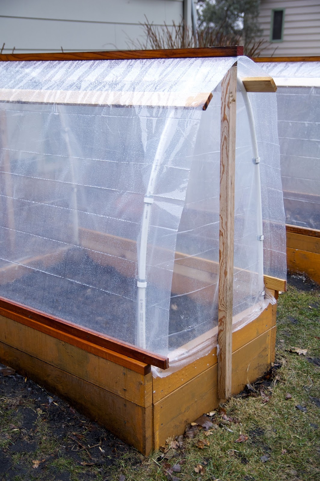 Savoring Servant Building a raisedbed cloche