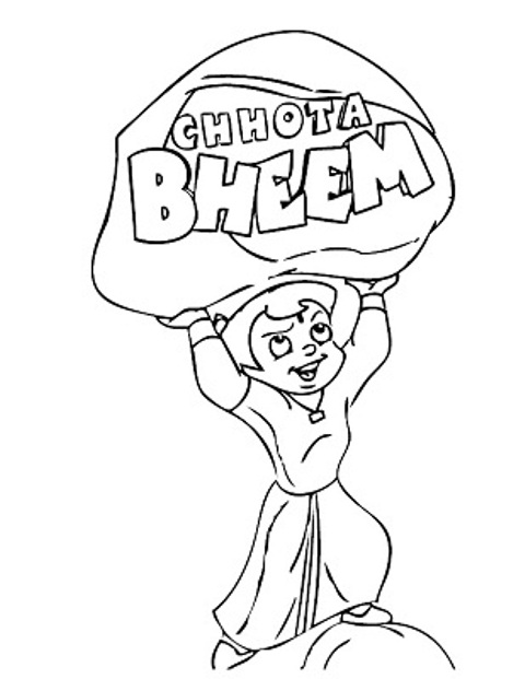Chota Bheem Coloring Pages for Kids title=