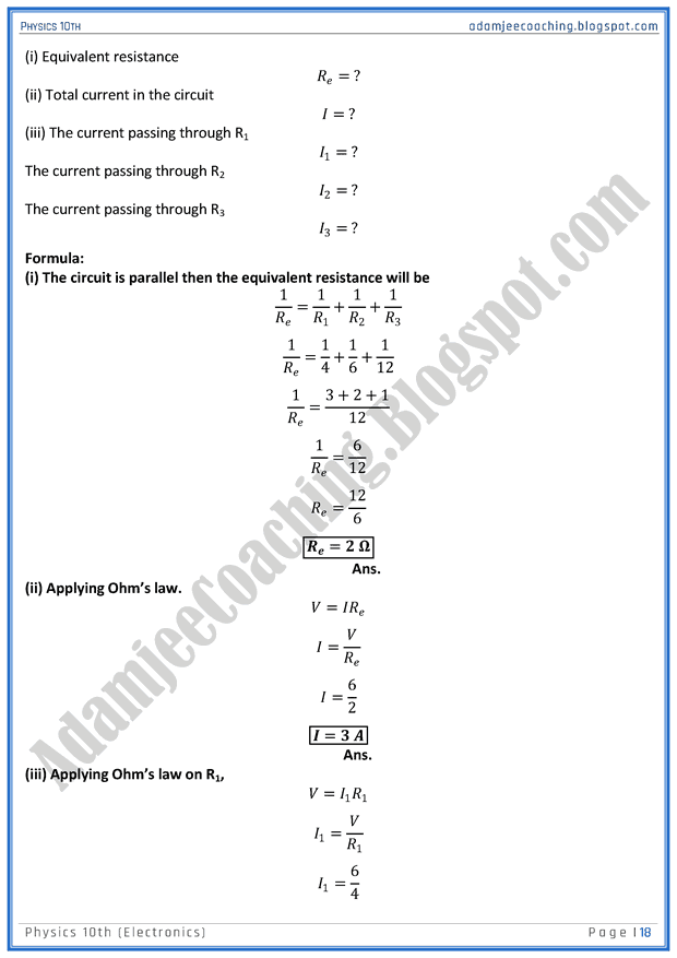 electronics-solved-numericals-physics-10th