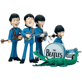 Beatles cartoon figures as figurines