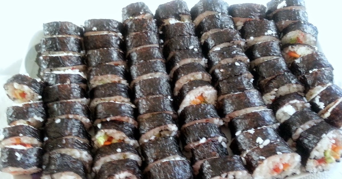 meyve ve karbonhidrat vegan sushi