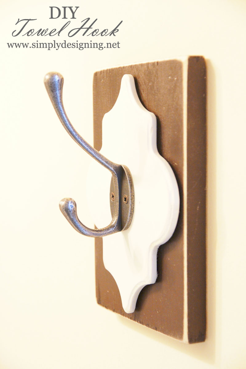 DIY Towel Hook | #diy #vintage #homedecor #homeimprovement #bathroom