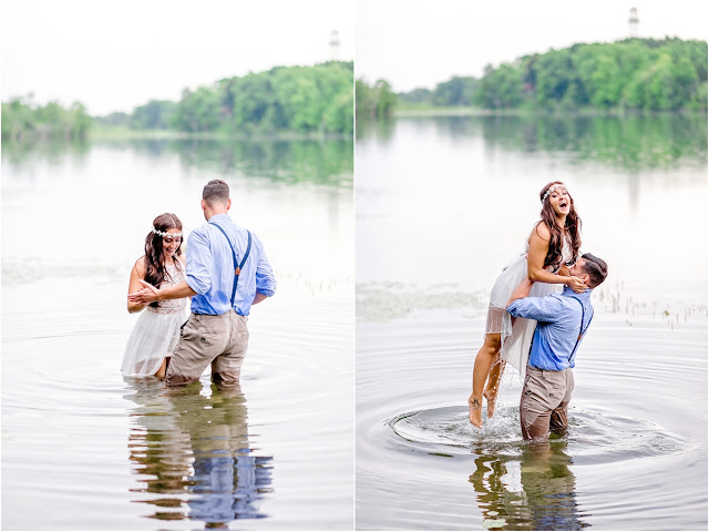 Beautiful rustic NJ engagement session