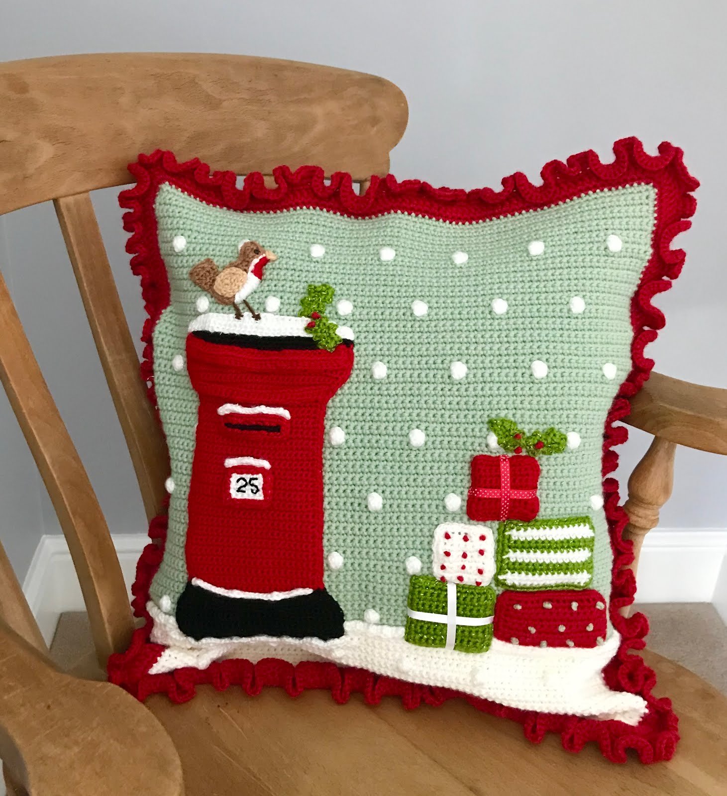 Christmas Post Box cushion