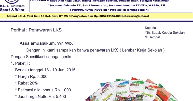 Dakwahku Contoh Surat Penawaran Lks