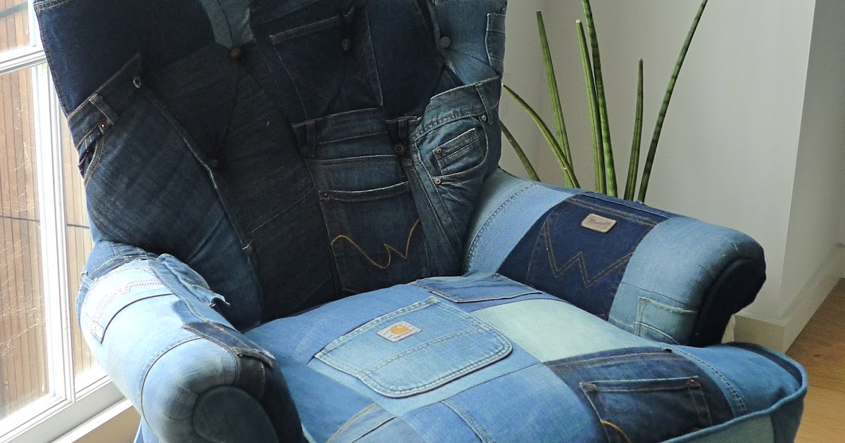 JO PRICE UPHOLSTERY + DESIGN Our latest commission denim chair made
