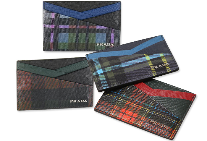 BLACKswan Beauty: The Prada Tartan Print Leather Card Case  