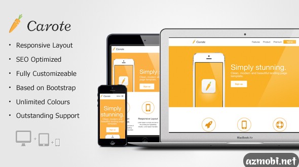 Carote – Responsive App Landing Page