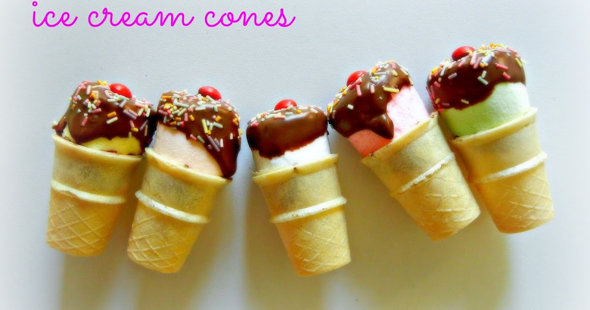 Sugar Swings! Serve Some Mini faux ice cream cones