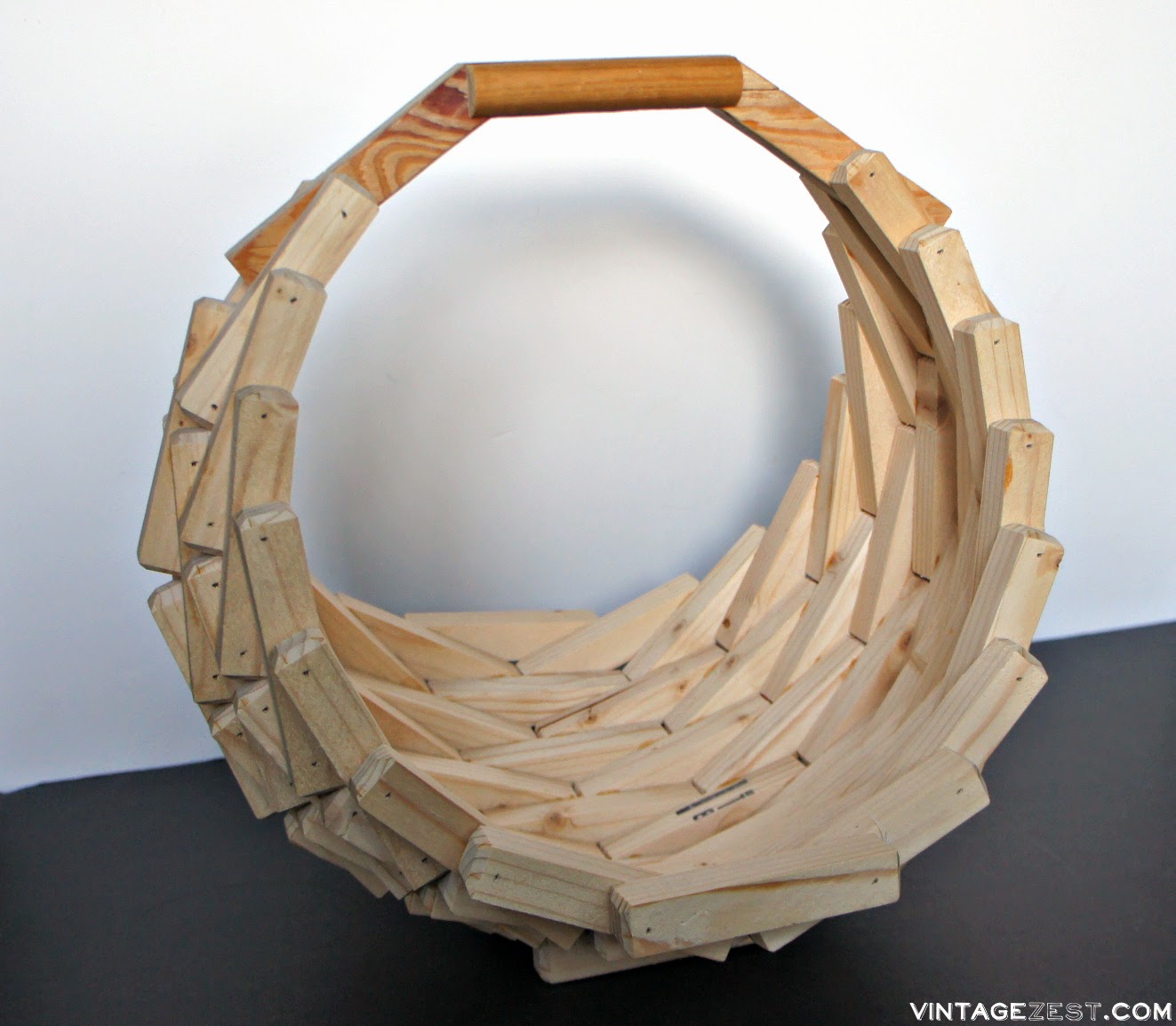 Woodworking Project 1 Wood Piece Basket Diane's Vintage Zest!