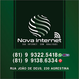 NOVA INTERNET A MELHOR EM AGRESTINA.