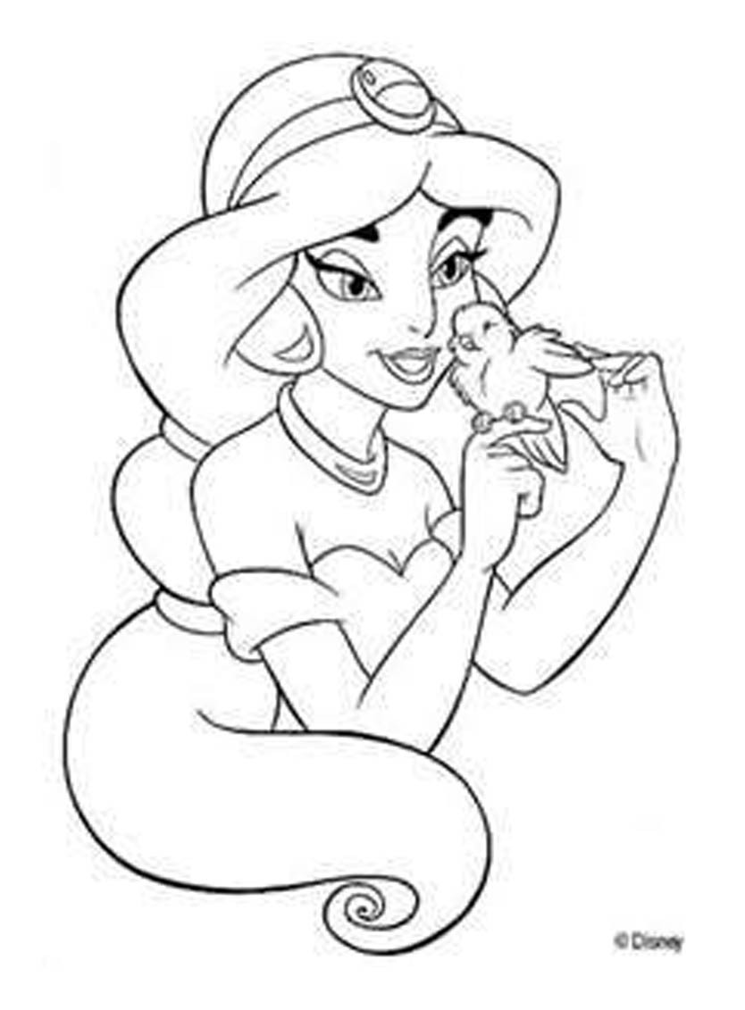 sclerare View Jasmine Disney Princess Coloring Pages Images chico