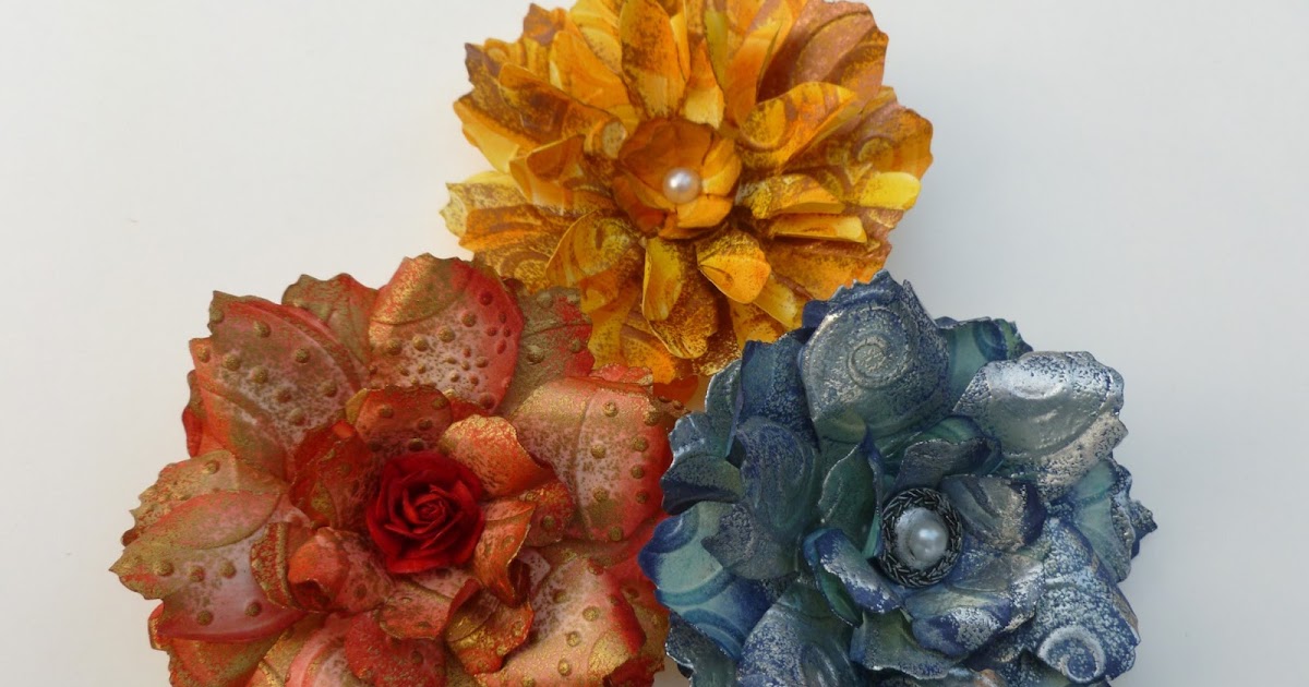Artforte Flower Tutorial Using Embossing Powder