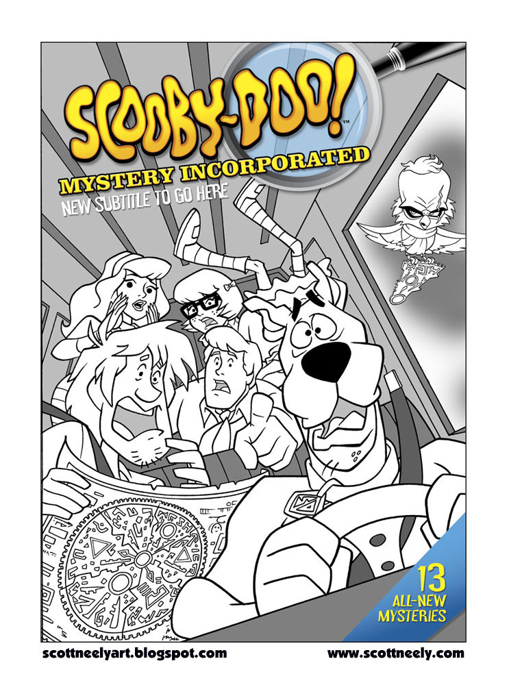 Cartoon Scooby Doo Mystery Incorporated Coloring Pages for Adult