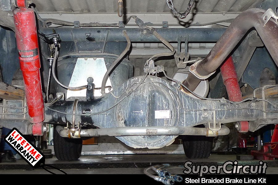 SUPERCIRCUIT Steel Braided Brake Lines Replacing the Mitsubishi Triton