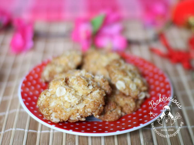 Bakericious Crispy Coconut Oats Cookies