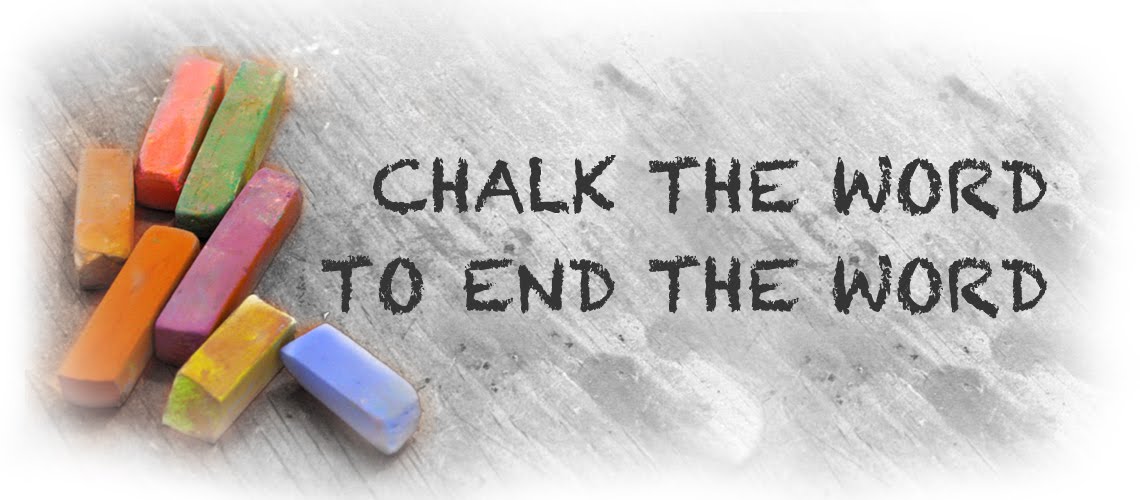 Chalk the word to end the word