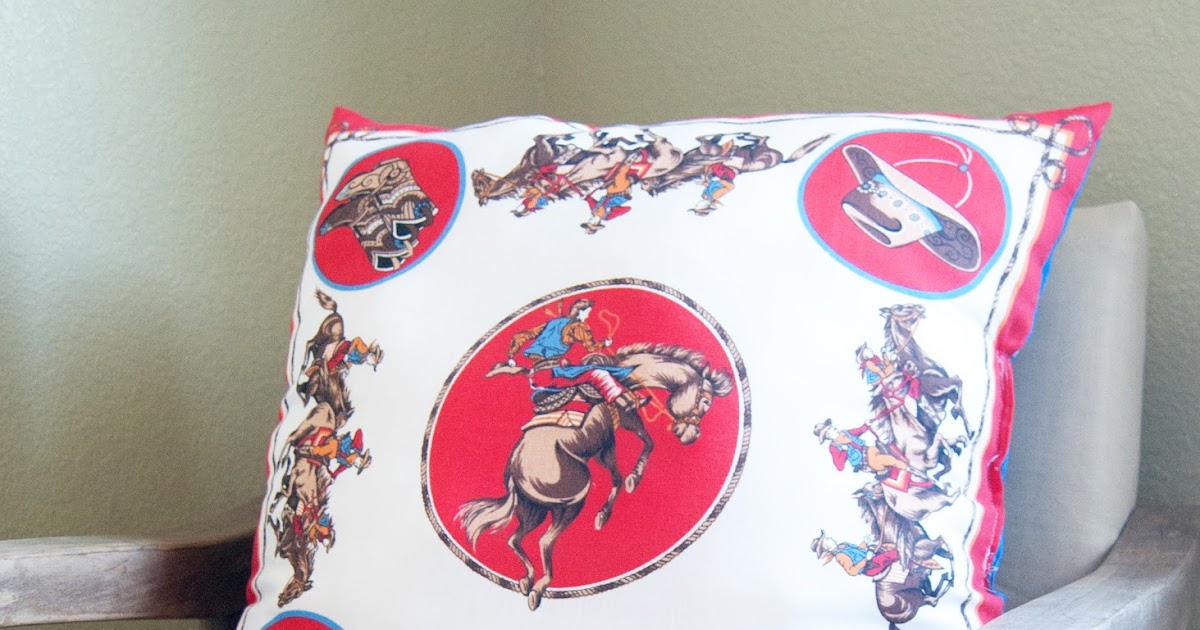 Easy Handkerchief Pillow Tutorial (a.k.a the bandanna pillow) Averie