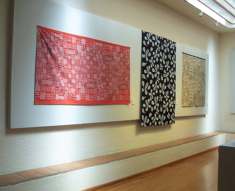 Design Exibition of Australian Indigenous Printed Fabrics.