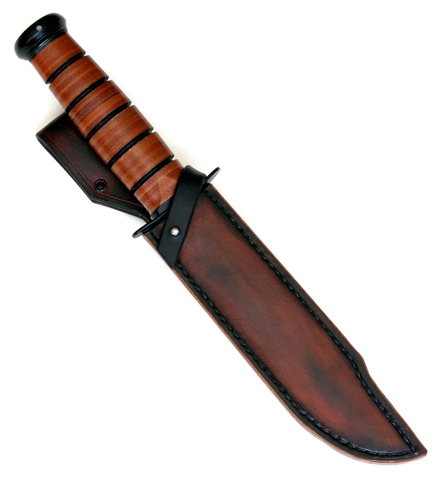 California Custom Sheaths KaBar USMC Leather Sheath (110)