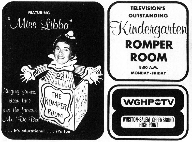Piedmont Triad Nostalgia Romper Room WGHP