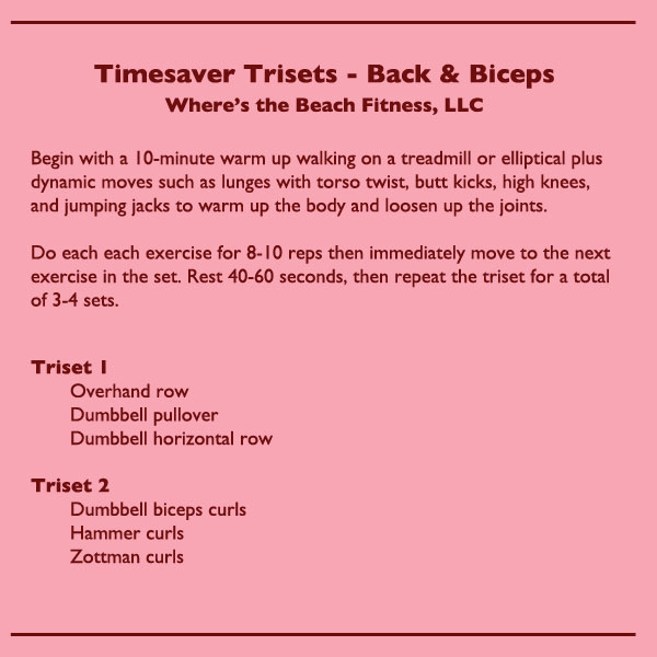 Timesaver Trisets Back and Biceps