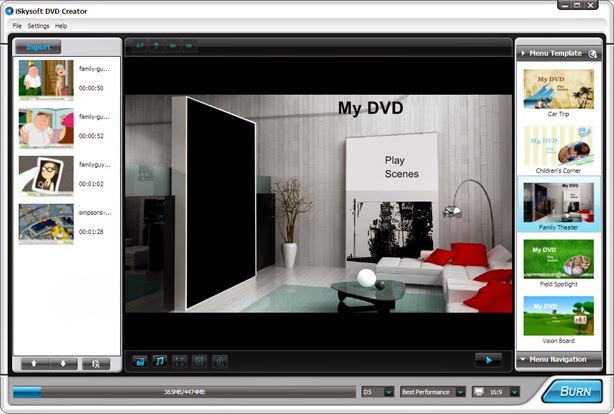 Download iSkysoft DVD Creator 1.5.2 / 3.8.0 + DVD Templates Full Version