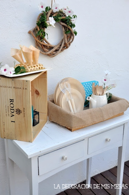 2 Ideas para presentar la vajilla en un buffet