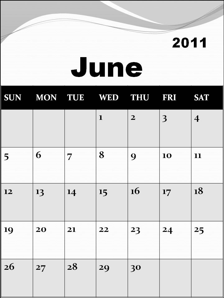 june 2011 calendar with holidays. June 2011 calendar of holidays